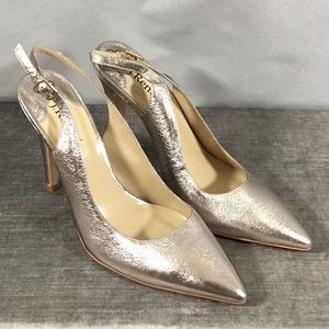 J Renee Metallic Slingback Pump
